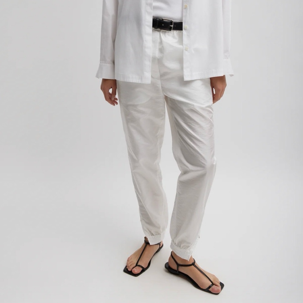 Tibi Crispy Nylon Kat Jogger - White Size Medium *Brand New with Tags*